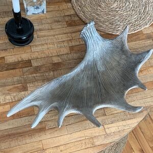 Decorative Antler-Shaped Storage Tray - Gray